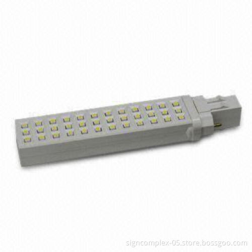 LED Bulb with G x 23 Base, 100 to 240V, 50 to 60Hz Input Voltages and PC Frosted Reflector